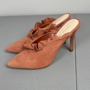 Loeffler Randall Berkeley Suede Pump. Dusty Rose. Size 6.5.